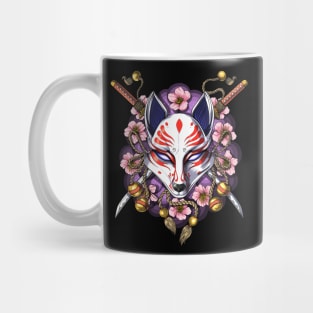 Japanese Kitsune Fox Mask Mug